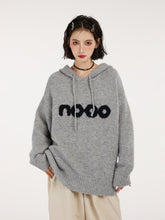 Letter Knitted Hoodie Sweater - COPPING THREADS - CT Select