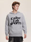 Letter Print Hooded Knit Sweater - COPPING THREADS - CATTEE