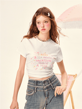 Lettering Wrap - Back Fitted Tee - COPPING THREADS - Girly Fancy