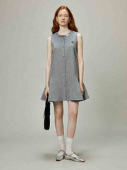 Linen Sequin Trim Tweed - Style Dress - COPPING THREADS - CHICISLAND