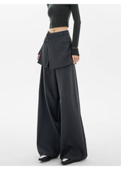 Loose Patchwork Wide - Leg Relaxed Fit Pants - COPPING THREADS - CHICISLAND