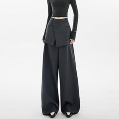 Loose Patchwork Wide - Leg Relaxed Fit Pants - COPPING THREADS - CHICISLAND