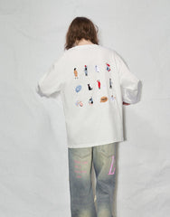 LOSTCTRL Embroidered Drawstring Long Sleeve Tee - COPPING THREADS - LOSTCTRL