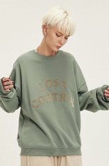 LOSTCTRL Embroidered Logo Print Sweatshirt - COPPING THREADS - LOSTCTRL