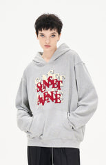 LOSTCTRL Sunset Embroidered Logo Print Hoodie - COPPING THREADS - LOSTCTRL