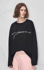 LOSTCTRL Wilted Letter Print Long Sleeve Tee - COPPING THREADS - LOSTCTRL
