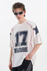 Mesh Panel Raglan Sleeve Boxing Tee - COPPING THREADS - Harsh and Cruel