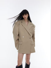 Metal Buckle One - Shoulder Blazer - COPPING THREADS - CT Select
