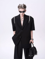 Metal Zipper Blazer - COPPING THREADS - CT Select