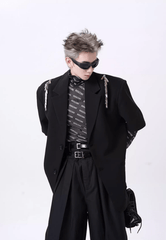 Metal Zipper Blazer - COPPING THREADS - CT Select