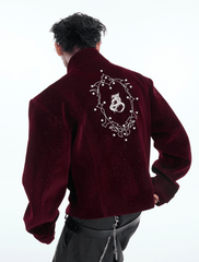 Metallic Button Embellished Cropped Jacket - COPPING THREADS - ArguE CulturE