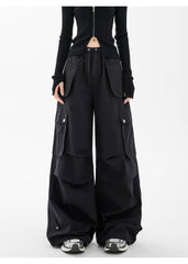 Multi - Pocket Crinkled Cargo Pants - COPPING THREADS - CHICISLAND