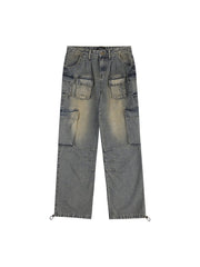 Multi - Pocket Wash Distressed Denim - COPPING THREADS - RAYOHOPP
