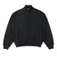 IDLT zip sweatshirt, black front.