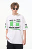 Neon Color Block Racing Style Printed Tee - COPPING THREADS - Harsh and Cruel