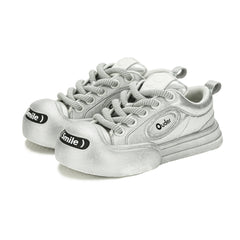 OUDER Smiler Canvas Silver Gray - COPPING THREADS - Ouder