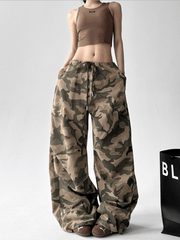Oversized Camo Wide‑Leg Cargo Pants - COPPING THREADS - CT Select