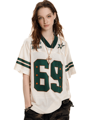 Oversized Mesh Jersey Tee - COPPING THREADS - 0123Start