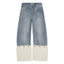 Oversized Sherpa Fleece Cuff Wide Leg Jeans - COPPING THREADS - CT Select