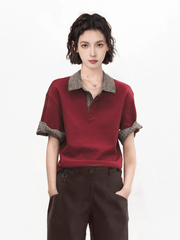 Oversized Short Sleeve Preppy Polo Shirt - COPPING THREADS - CT Select