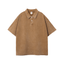Oversized Washed Wax - Dye Polo Collar Tee - COPPING THREADS - CT Basics