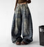 Panel-Seam Washed Wide-Leg Jeans - COPPING THREADS - CT ORIGINALS