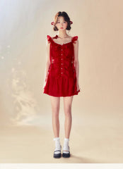 "Passionate Summer Romance" Red Cami Dress - COPPING THREADS - SUNSETPARK