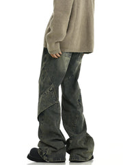 Patchwork Irregular Washed Denim - COPPING THREADS - CT Select