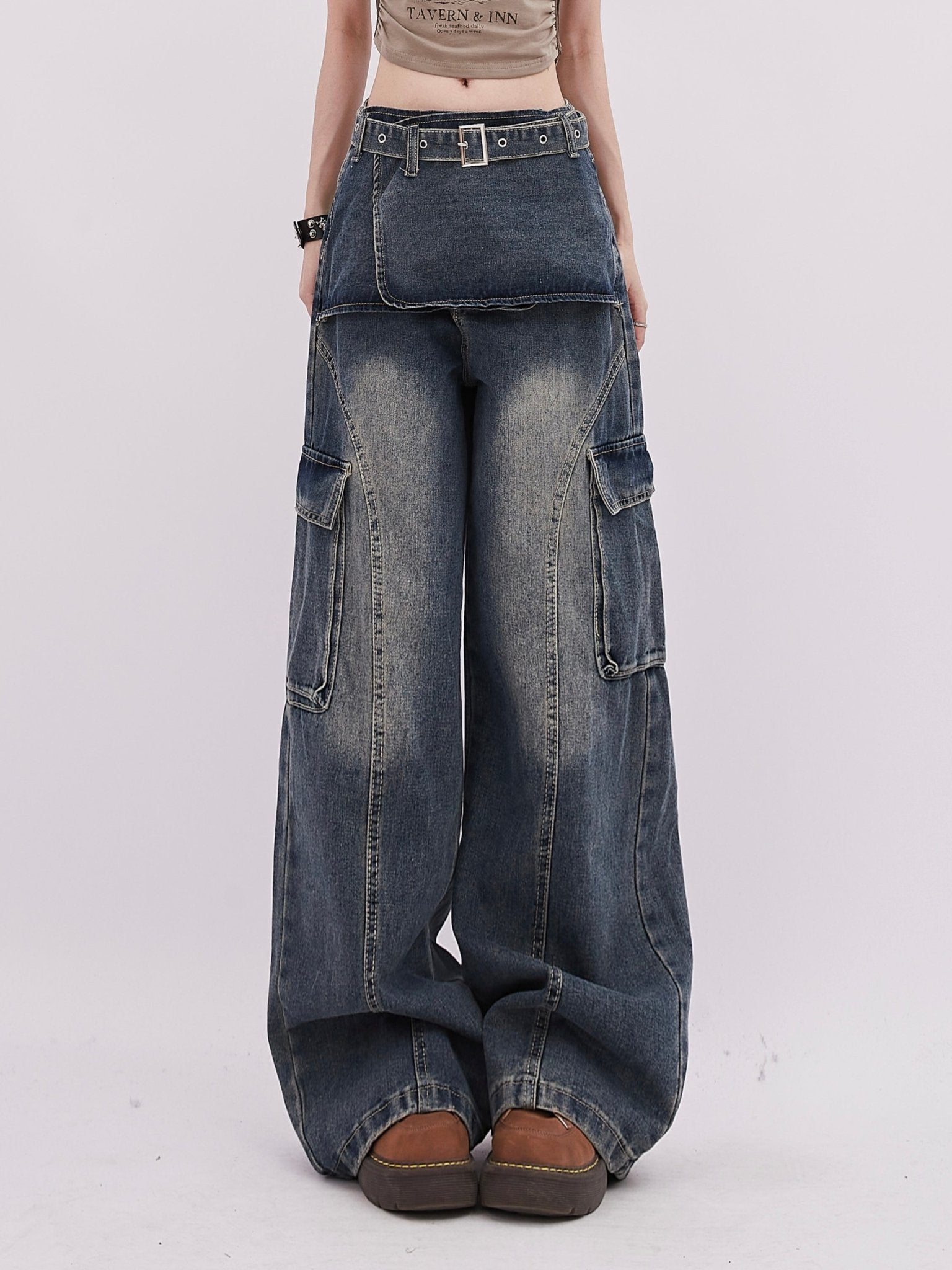 Patchwork Multi - Pocket Functional Denim - COPPING THREADS - RAYOHOPP