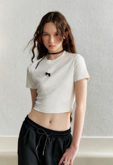 Pearl Embellished Rhinestone Tee - COPPING THREADS - AYF