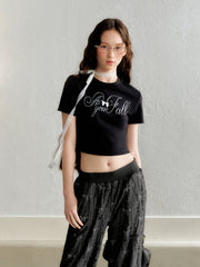 Pearl Embellished Rhinestone Tee - COPPING THREADS - AYF