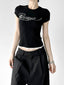 Pearl Letter Fitted T-Shirt - CT6646 - COPPING THREADS - CT ORIGINALS