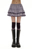 Plaid Lace Trim Ruffled Skirt - COPPING THREADS - MOROMORO