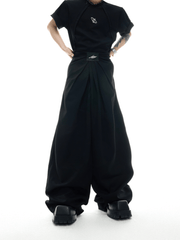 Pleated High Waist Wide - Leg Trousers - COPPING THREADS - ArguE CulturE