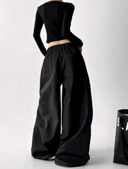 Pleated Ultra‑Wide Parachute Pants - COPPING THREADS - CT Select