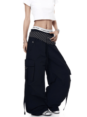 Polka - Dot Flap Parachute Cargo Pants - COPPING THREADS - CT Select