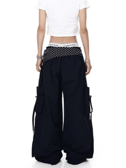 Polka - Dot Flap Parachute Cargo Pants - COPPING THREADS - CT Select