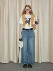 Puppy Pattern Tee - COPPING THREADS - GREENBELT