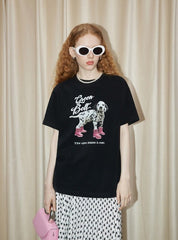 Puppy Pattern Tee - COPPING THREADS - GREENBELT