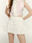 Pure White Lace Mini Skirt - COPPING THREADS - SUNSETPARK