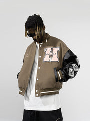 Retro Chenille Embroidered Varsity Jacket - COPPING THREADS - Harsh and Cruel