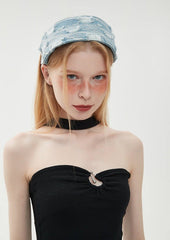 Retro Distressed Denim Headband - COPPING THREADS - COPPING THREADS