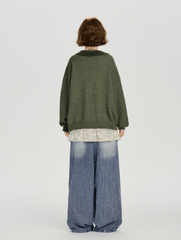 Retro Graphic Cat Jacquard Knit Sweater - COPPING THREADS - CHICISLAND