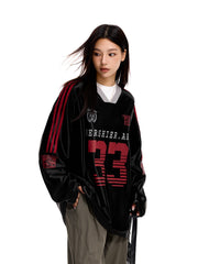 Retro Hockey Raglan Long Sleeve Jersey Tee - COPPING THREADS - CT Select