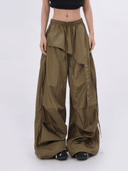 Retro Oversized Patchwork Utility Pants - COPPING THREADS - CT Select