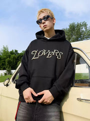 Retro Pearl Handwritten Oversized Hoodie - COPPING THREADS - Harsh and Cruel