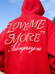 Retro Pearl Handwritten Oversized Hoodie - COPPING THREADS - Harsh and Cruel