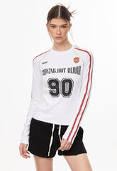 Retro Sports Jersey Long Sleeve Tee - COPPING THREADS - CHICISLAND