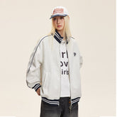 Retro Stand Collar Zip - Up Knit Jacket - COPPING THREADS - CATTEE