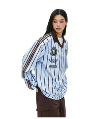 Retro Stripe Polo Sweatshirt - COPPING THREADS - CT Select